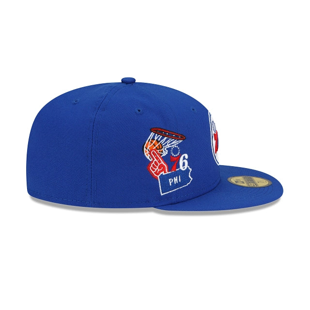 New Era Philadelphia 76ers Fan Out 59fifty Fitted Hat