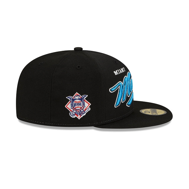 New Era Miami Marlins Split Front 59fifty Fitted Hat