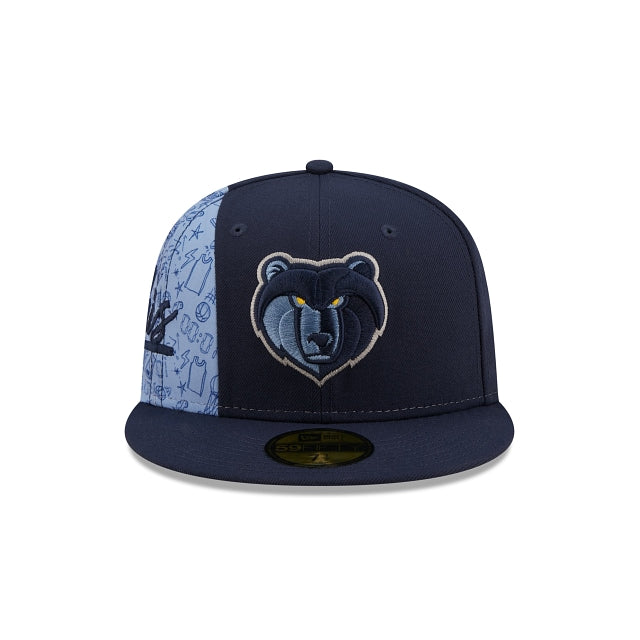New Era Memphis Grizzlies Side City Doodle 2022 59fifty Fitted Hat