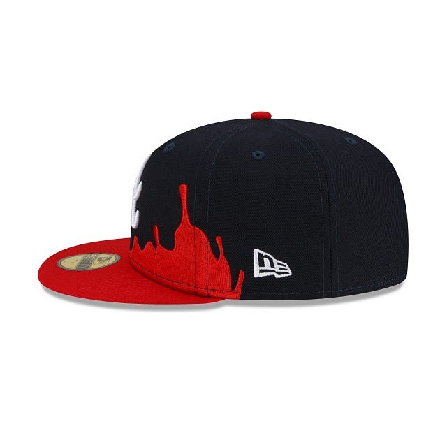 New Era Atlanta Braves Drip Front 59fifty Fitted Hat