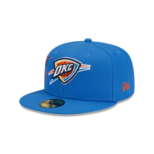 New Era Oklahoma City Thunder Back Half 2022 59FIFTY Fitted Hat