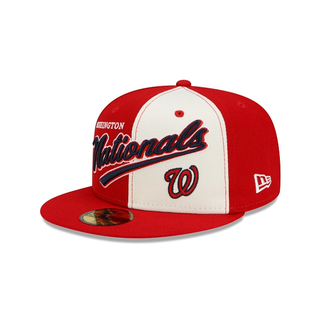 New Era Washington Nationals Split Front 59fifty Fitted Hat