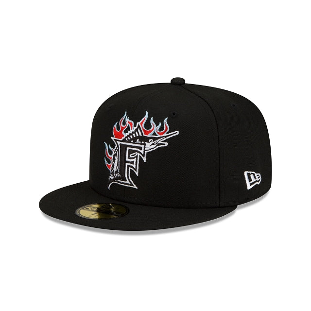 New Era Florida Marlins Team Fire 59fifty Fitted Hat