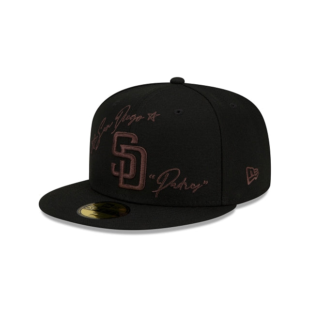New Era San Diego Padres Cursive 59fifty Fitted Hat