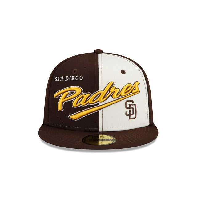 New Era San Diego Padres Split Front 59fifty Fitted Hat