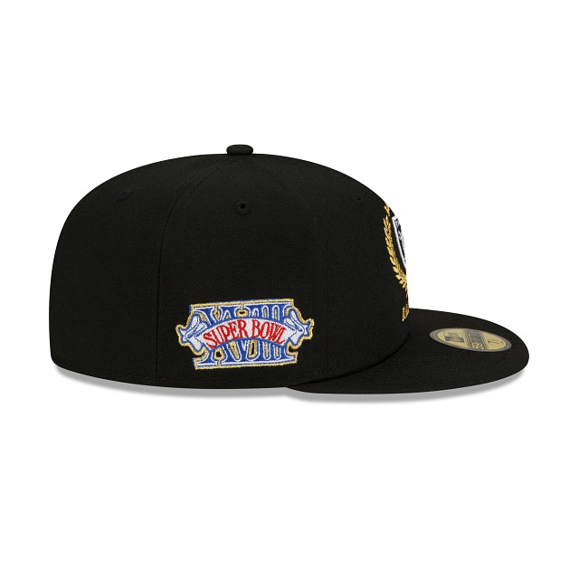 New Era Las Vegas Raiders Gold Classic 59fifty Fitted Hat