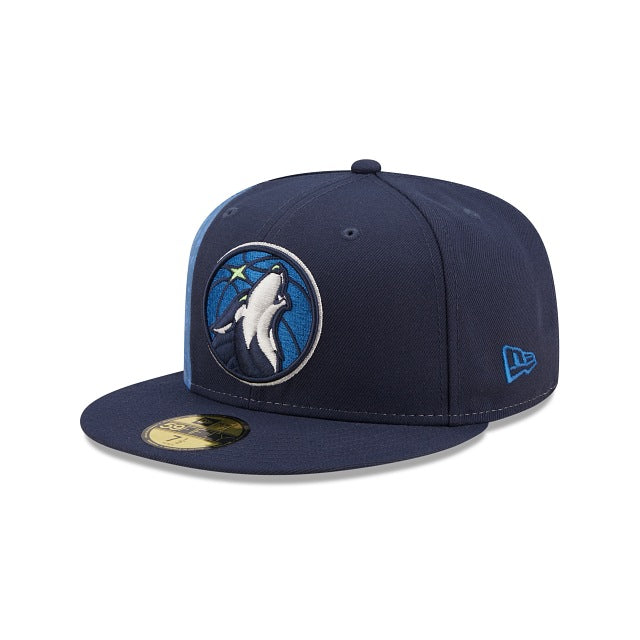 New Era Minnesota Timberwolves Side City Doodle 2022 59fifty Fitted Hat