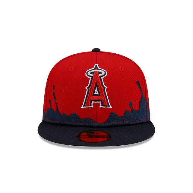 Red Angels Drip Front Hat 59FIFTY Fitted