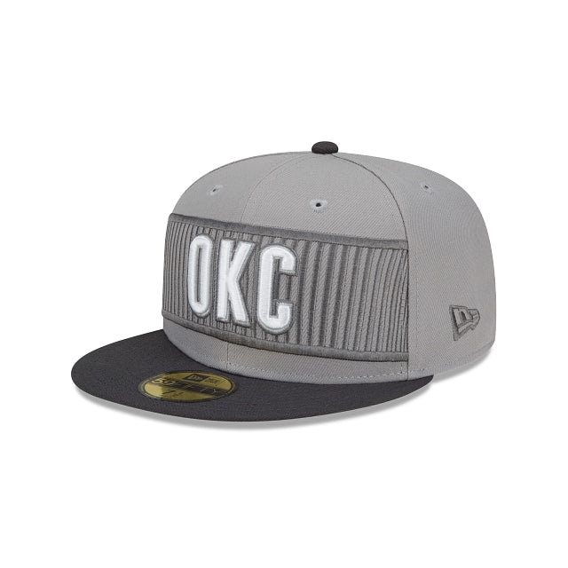 New Era Oklahoma City Thunder City Edition Gray 2022 59FIFTY Fitted Hat