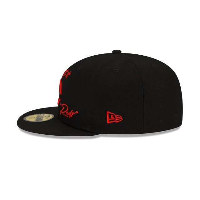 New Era Cincinnati Reds Cursive 59fifty Fitted Hat
