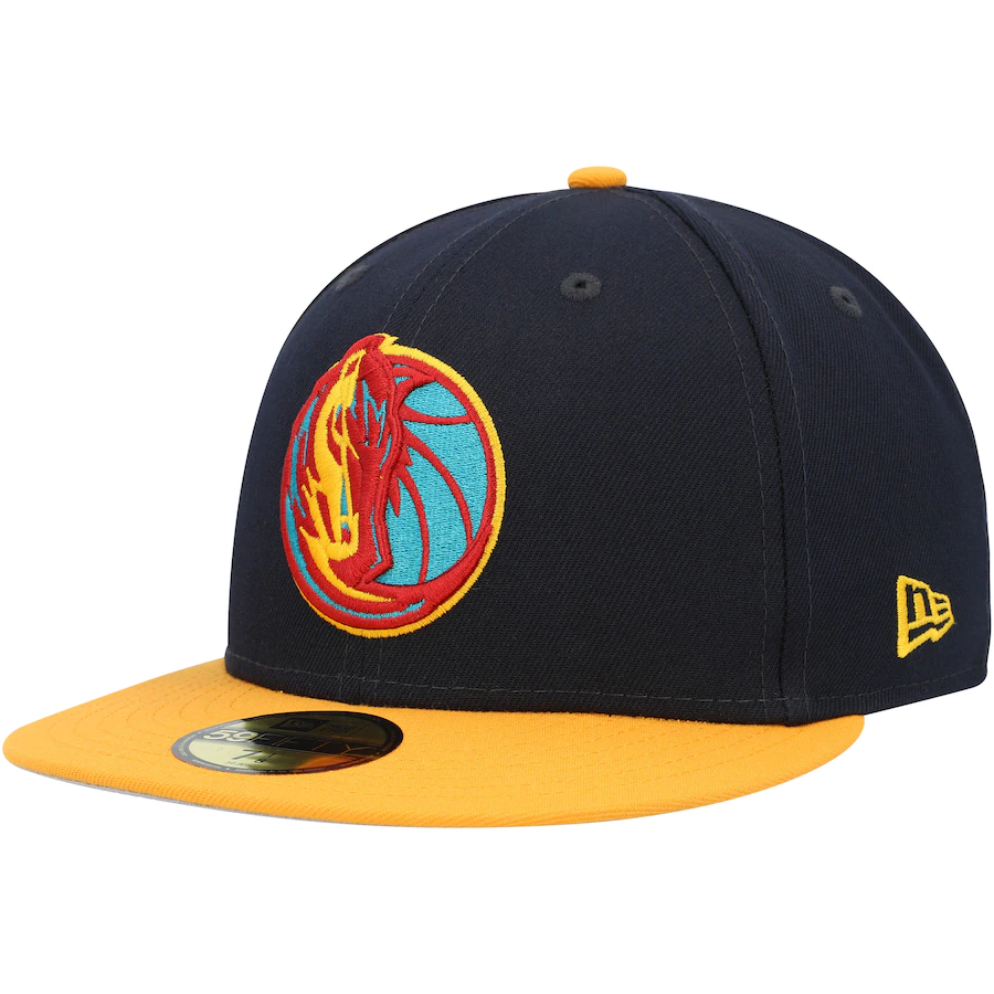 New Era Dallas Mavericks Navy/Gold Midnight 59FIFTY Fitted Hat